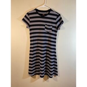 SO Black White Dress Spandex Size Medium